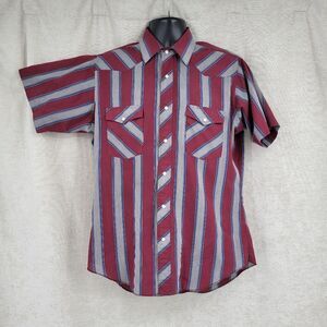 Wrangler Vintage Cowboy Cut Regular Fit X-Long Tails Pearl Snap Shirt Short Slv